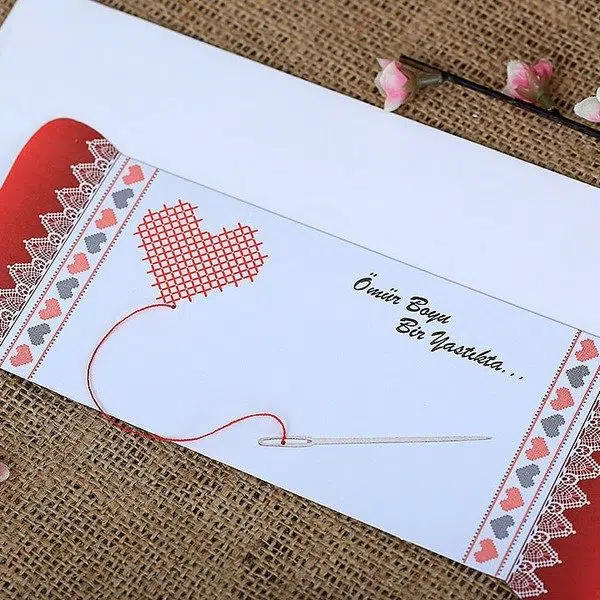 Foto Invitatie de Nunta cu Inimioare - cod 9372