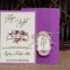 Invitatie de Nunta cu motiv Floral - cod 9424