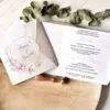 Foto Invitatie de Nunta cu motiv Floral - cod 39776 X