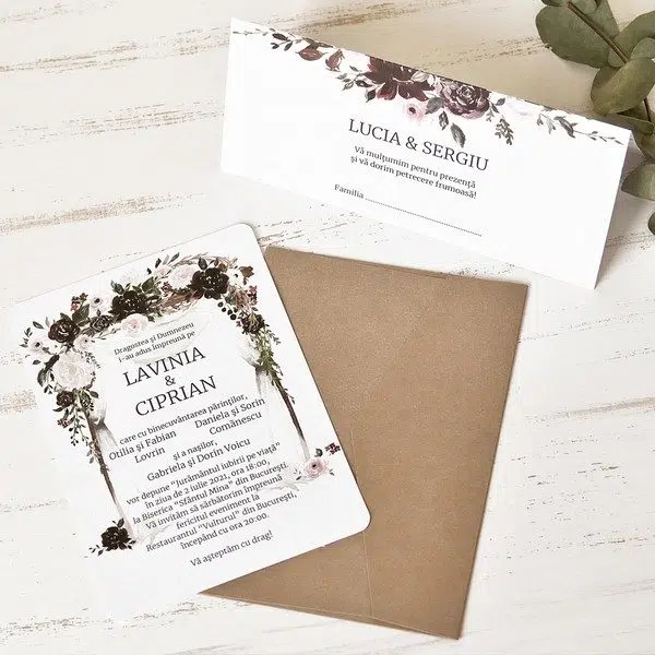 Foto Invitatie de Nunta Eleganta - cod 39780 X
