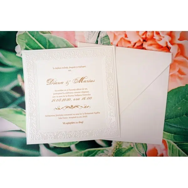 Foto Invitatie de Nunta Clasica - cod 1121 PX