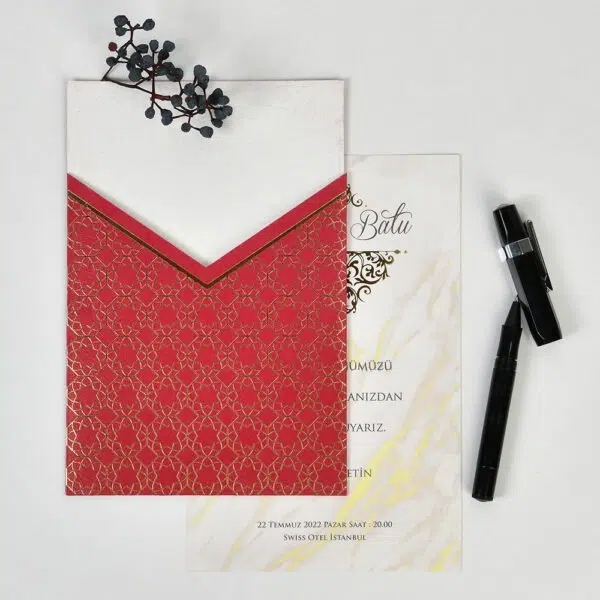Invitatie de Nunta Romantica - cod 527