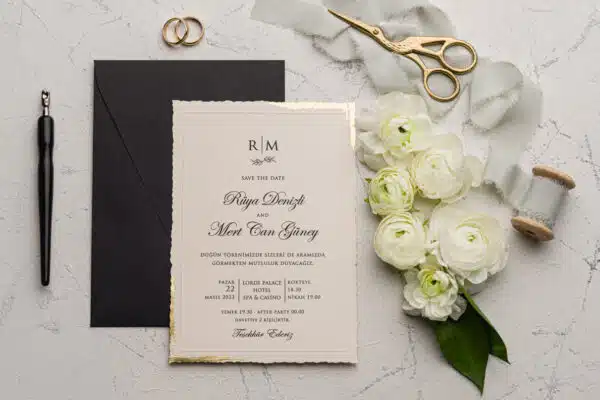 Foto Invitatie de Nunta cu motiv Elegant - Cod 9192 P
