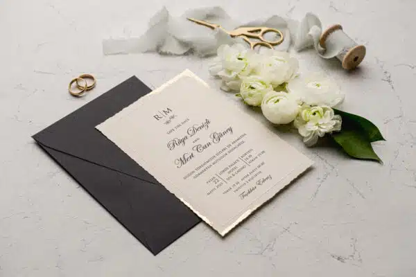 Foto Invitatie de Nunta cu motiv Elegant - Cod 9192 P