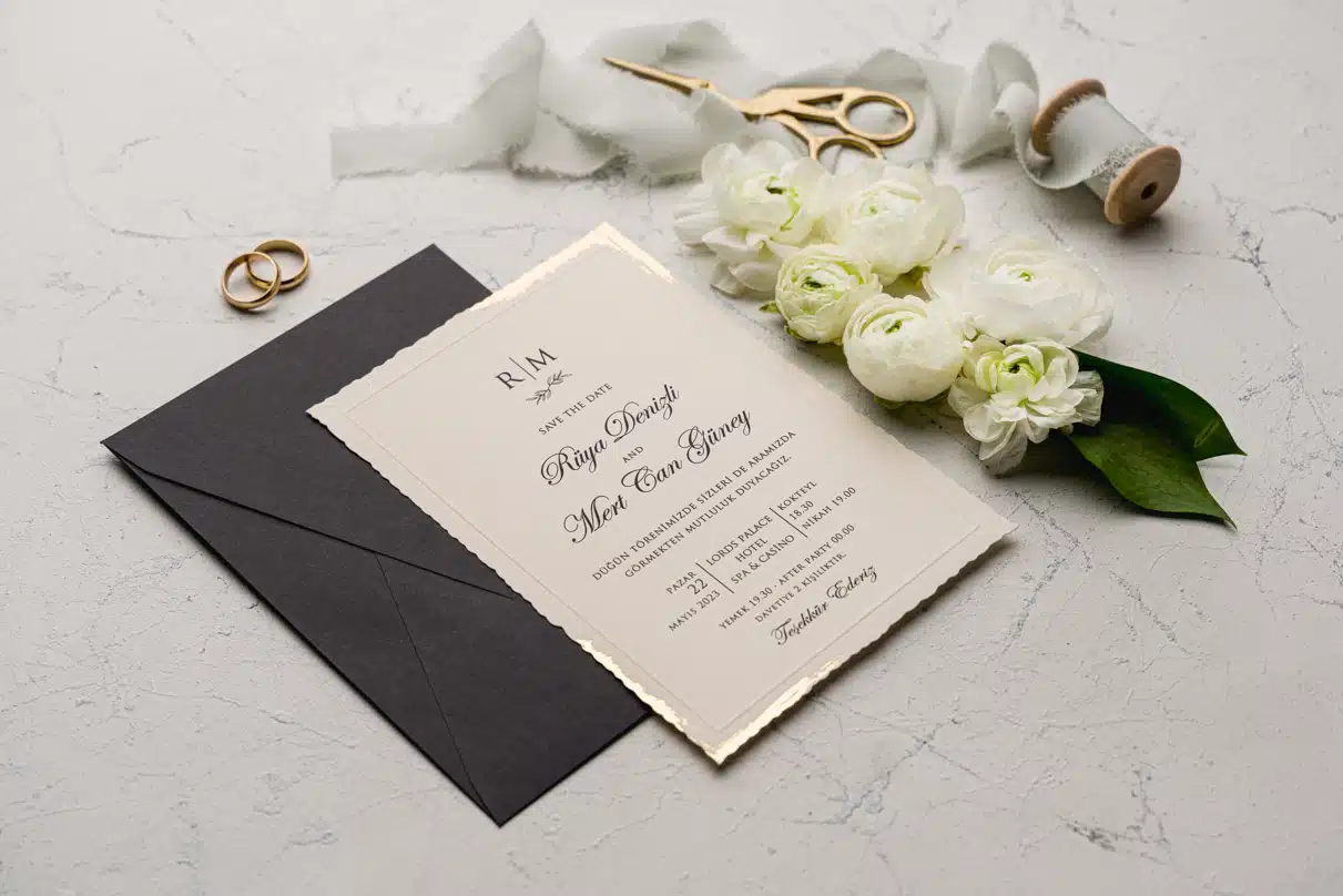 Foto Invitatie de Nunta cu motiv Elegant - Cod 9192 P