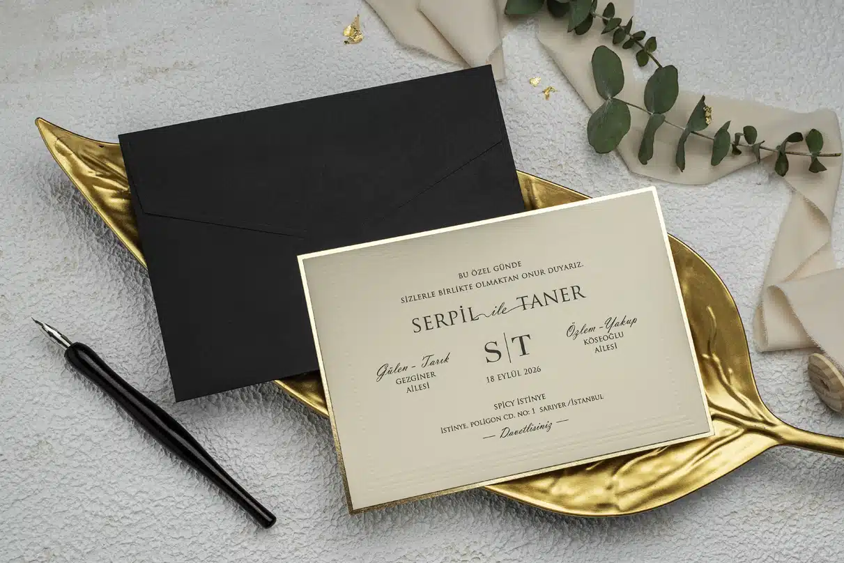 Invitatie de Nunta cu motiv Elegant - Cod 9234 P