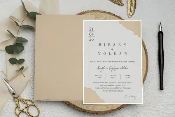 Invitatie de Nunta cu motiv Elegant – Cod 9247 P