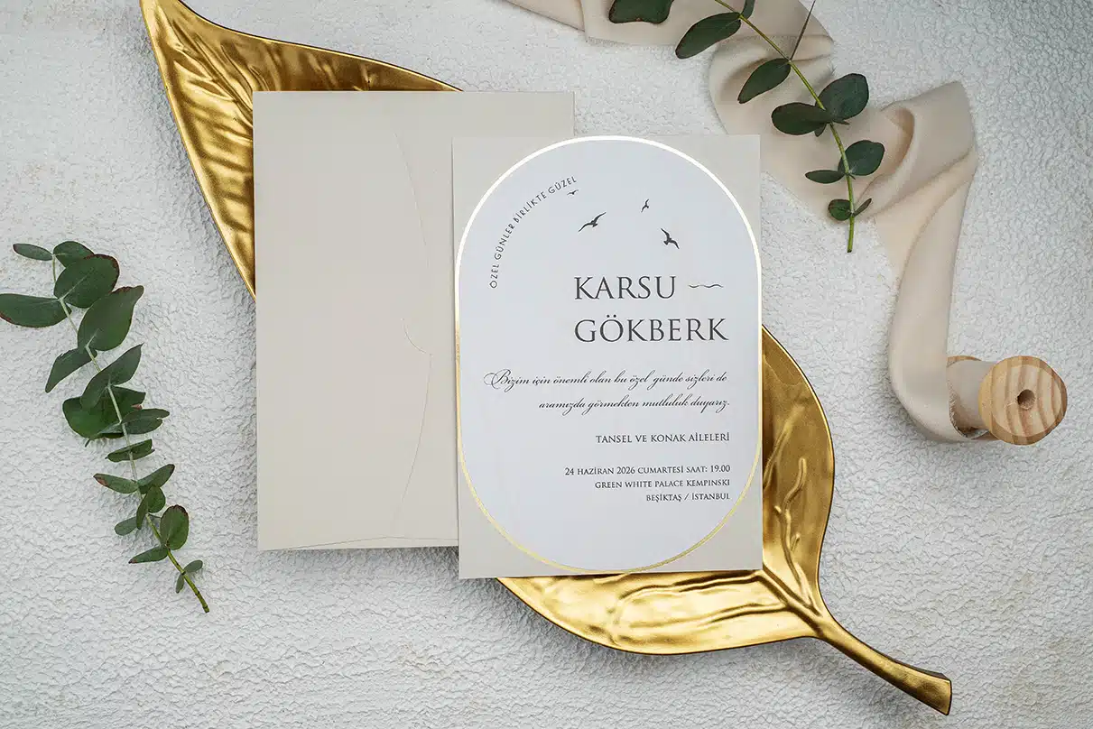 Foto Invitatie de Nunta cu motiv Elegant – Cod 9254 P