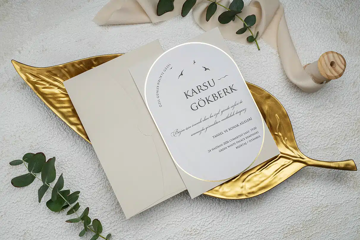 Invitatie de Nunta cu motiv Elegant – Cod 9254 P