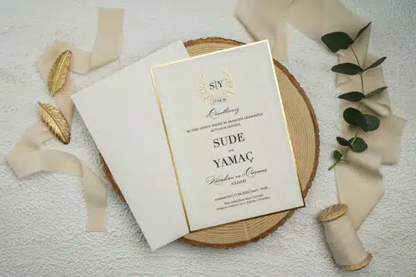 Invitatie de Nunta cu motiv Elegant – Cod 9264 P
