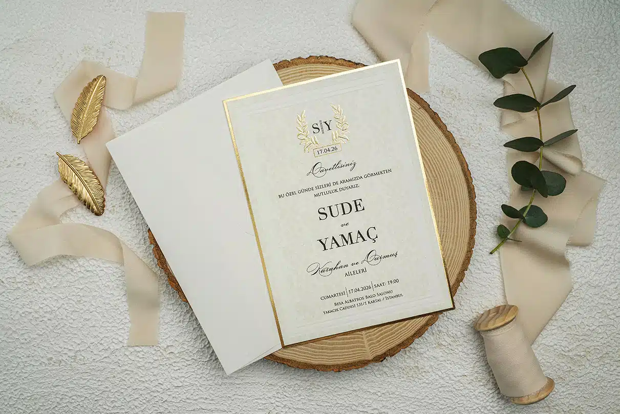Invitatie de Nunta cu motiv Elegant – Cod 9264 P