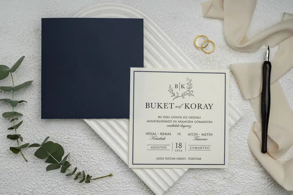 Foto Invitatie de Nunta cu motiv Elegant – Cod 9287 P