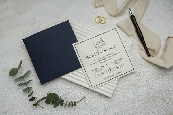 Invitatie de Nunta cu motiv Elegant – Cod 9287 P