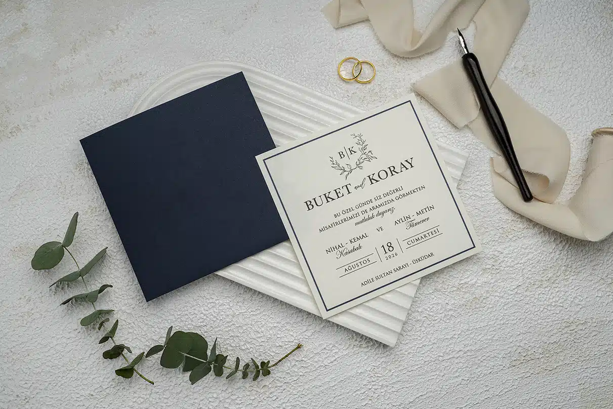 Invitatie de Nunta cu motiv Elegant – Cod 9287 P