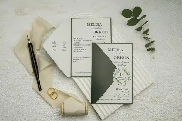 Invitatie de Nunta cu motiv Floral – Cod 9352 P