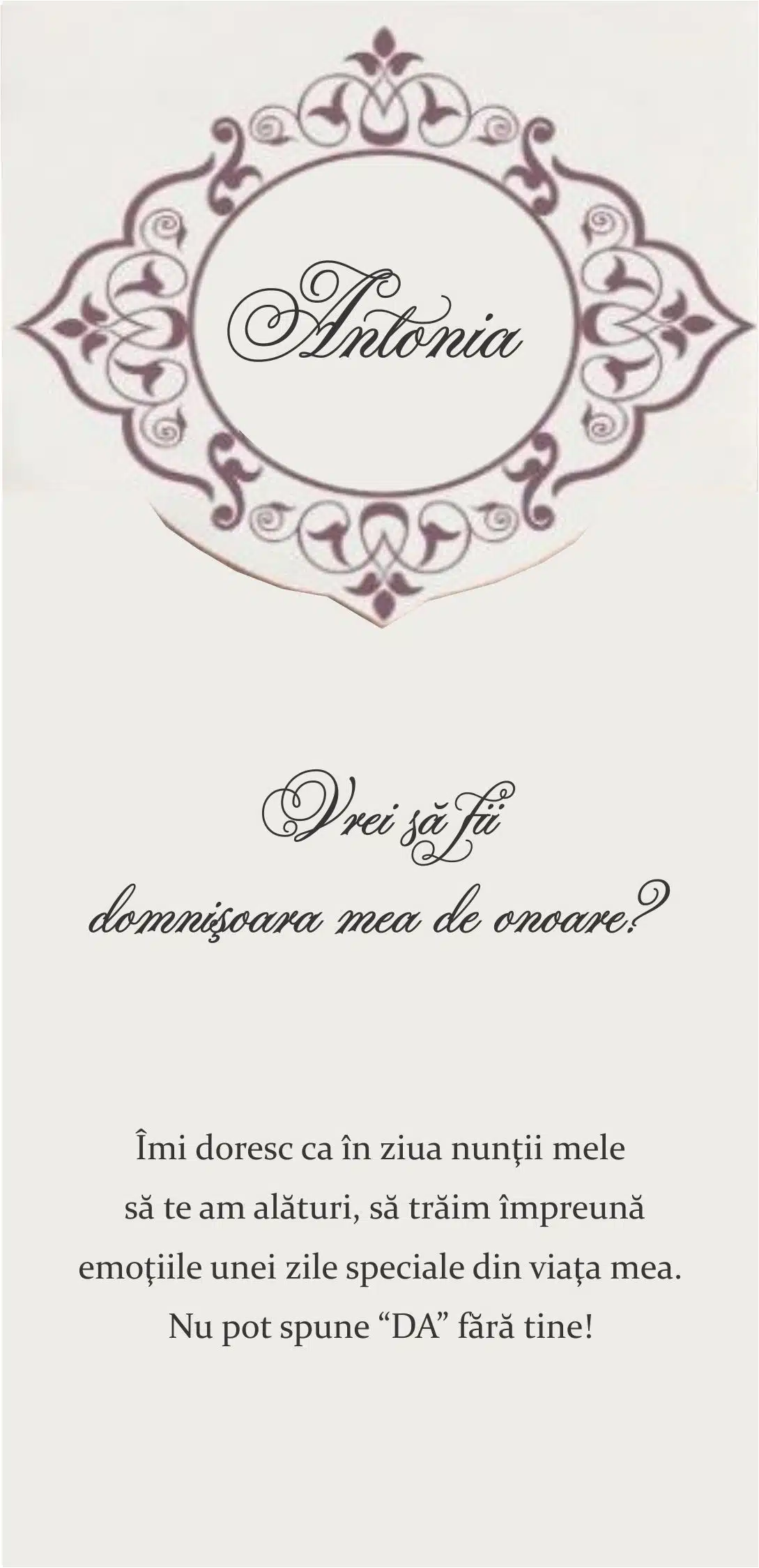 Foto Invitatie de Nunta cu motiv Elegant – Cod 52846