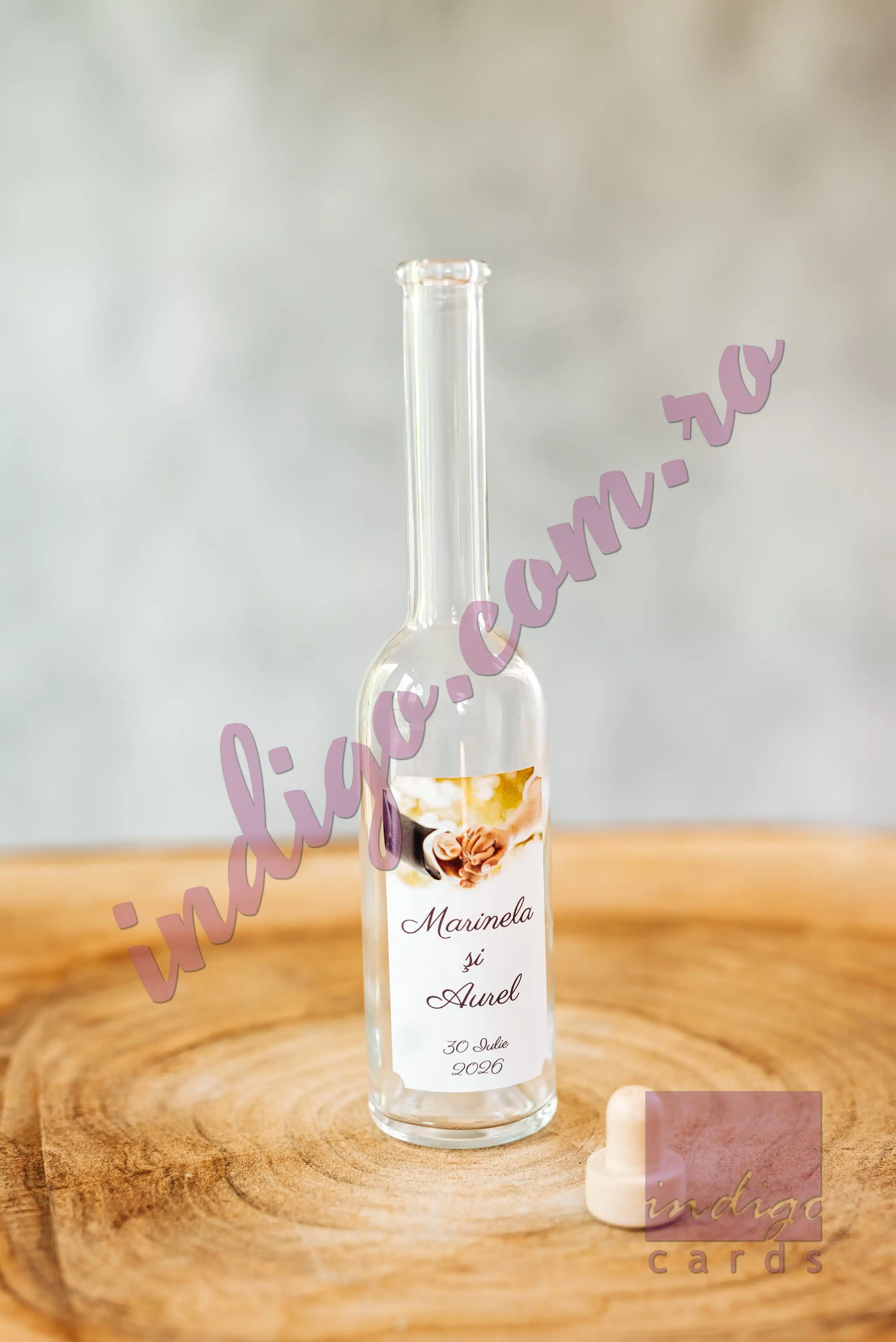 Foto Sticla marturie Nunta ELEGANCE 100 ML