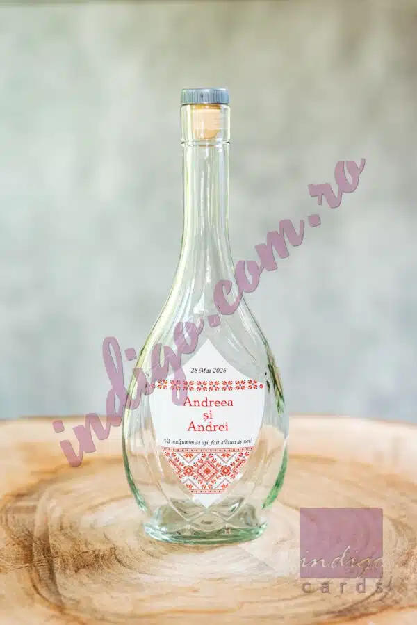 Sticla marturie Nunta IKONA 500 ML