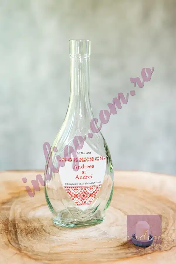 Foto Sticla marturie Nunta IKONA 500 ML