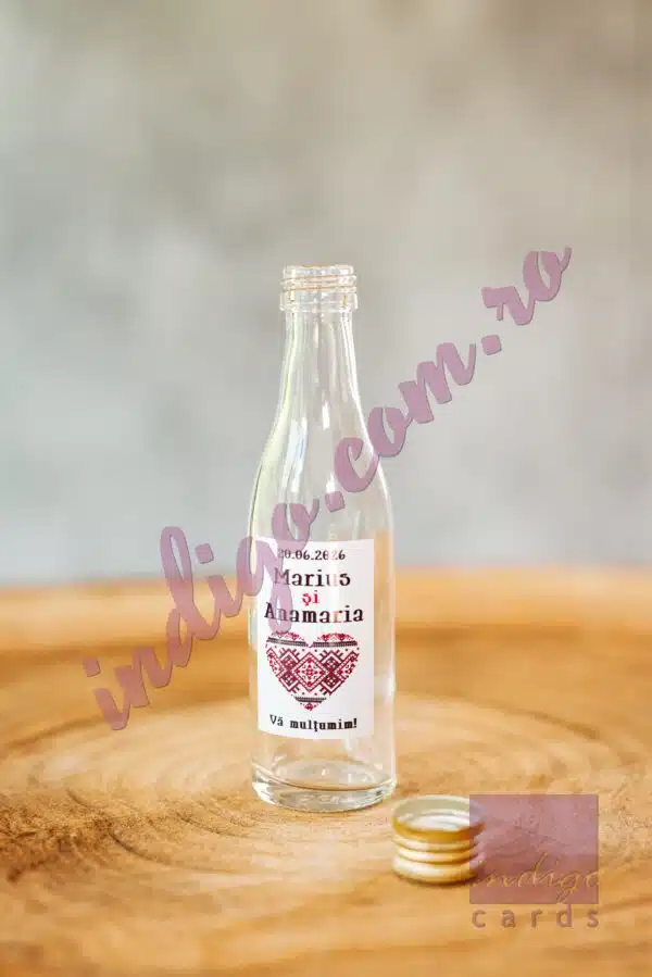 Foto Sticla marturie Nunta MINIATURA 50 ML