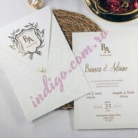 Invitatie de Nunta cu motiv Elegant – Cod 2406 P