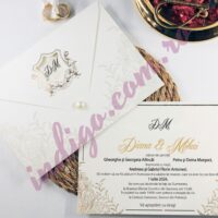 Invitatie de Nunta cu motiv Elegant – Cod 2428 P