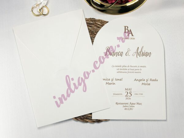 Invitatie de Nunta Eleganta - cod 2432 P