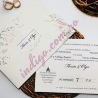 Invitatie de Nunta Florala - cod 2433 P