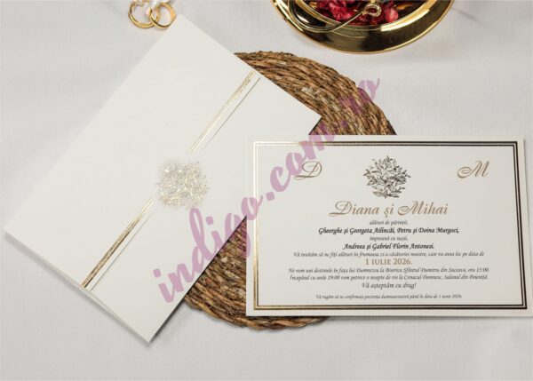 Invitatie de Nunta Eleganta - cod 2436 P