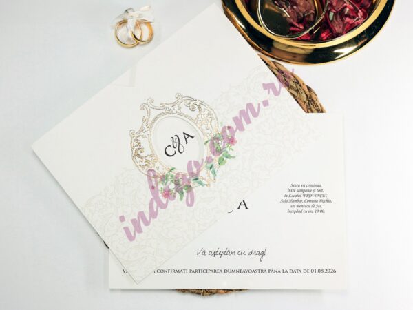 Invitatie de Nunta Eleganta - cod 2437 P