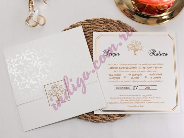 Invitatie de Nunta Eleganta - cod 2452 P