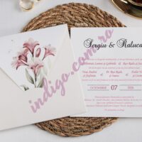 Invitatie de Nunta Florala - cod 2470 P