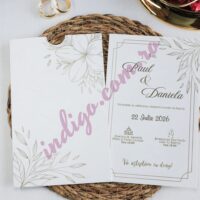 Invitatie de Nunta Florala - cod 2503 P