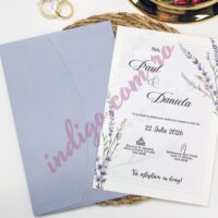 Invitatie de Nunta Florala - cod 2518 P