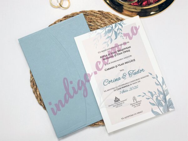 Invitatie de Nunta Florala - cod 2524 P