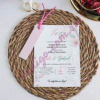 Invitatie de Nunta Florala - cod 2526 P