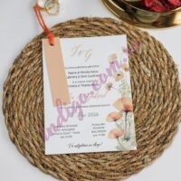 Invitatie de Nunta Florala - cod 2527 P