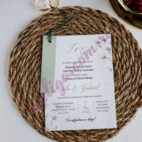 Invitatie de Nunta Florala - cod 2528 P