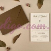 Invitatie de Nunta cu motiv Elegant – Cod 12252 P