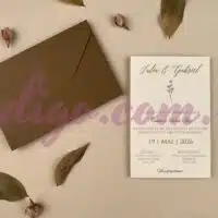 Invitatie de Nunta cu motiv Elegant – Cod 12252 P
