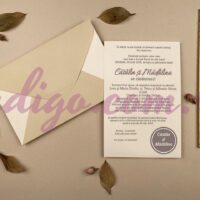 Invitatie de Nunta cu motiv Elegant – Cod 12256 P