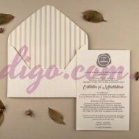 Invitatie de Nunta cu motiv Elegant – Cod 12257 P