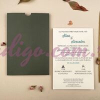 Invitatie de Nunta cu motiv Elegant – Cod 12260 P