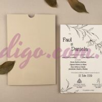 Invitatie de Nunta Florala - cod 12265 P