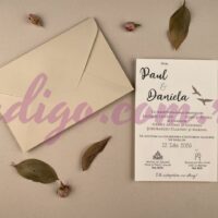 Invitatie de Nunta cu motiv Elegant – Cod 12269 P