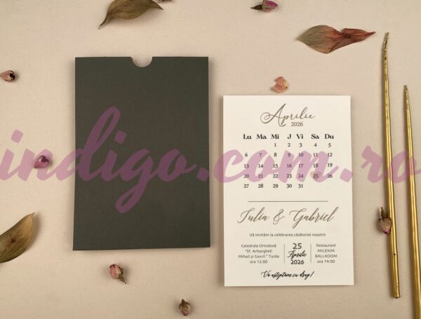 Invitatie de Nunta Eleganta - cod 12275 P