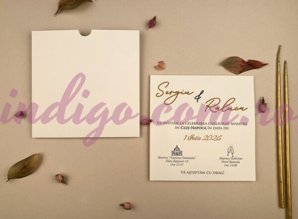 Invitatie de Nunta Eleganta - cod 12276 P