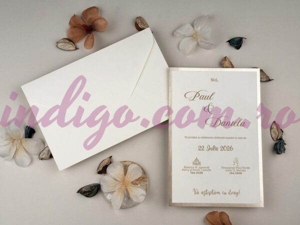 Invitatie de Nunta Eleganta - cod 13313