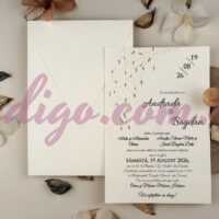 Invitatie de Nunta cu motiv Floral - cod 13315