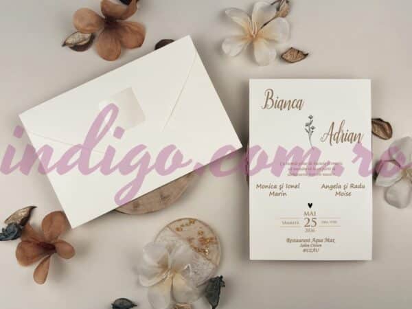 Invitatie de Nunta Eleganta - cod 13319